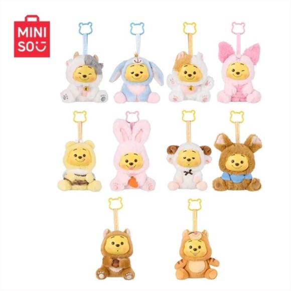 MINISO Disney WINNIE! Authentic Plush Pendant Bag Charm - Confirmed Cow 🐮 - Picture 3 of 8